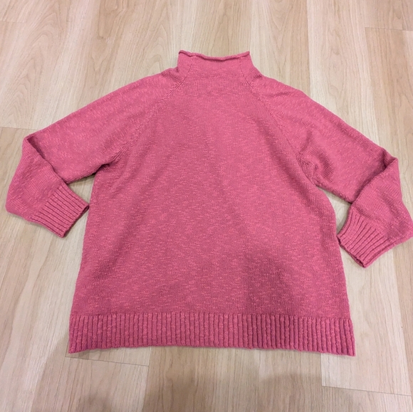 Ll Bean Pink Purple Rolled Neck Sweater Size 2xl - Picture 6 of 7